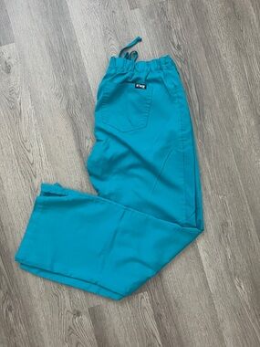 Grey's Anatomy Teal Drawstring Scrub Pants